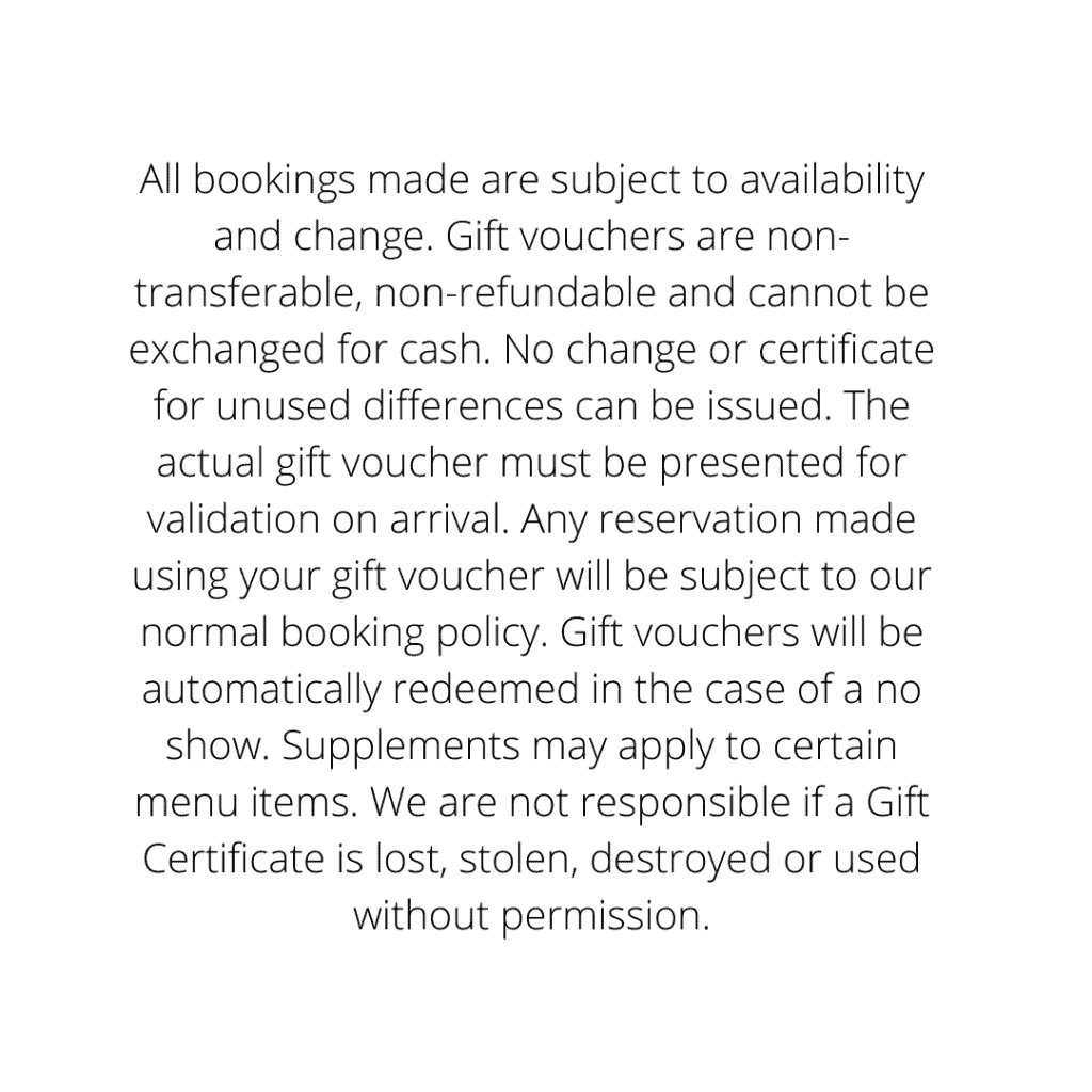 gift certificate wording template