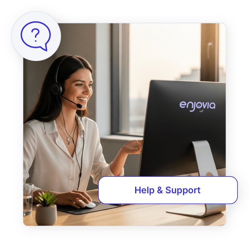 Enjovia Gift Experiences Help and Support when needed 24/7